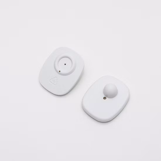 EAS Tag Prix 8,2 MHz Capteur Antivol Petit Mini Carré Alarme Étiquette de Sécurité RF EAS Étiquette Antivol Vêtements Étiquette De Sécurité Magnétique Dur pour Magasin De Détail De Vêtements