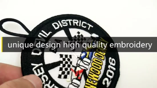 Insigne de broderie de logo personnalisé/étiquette de vêtements de patch brodé